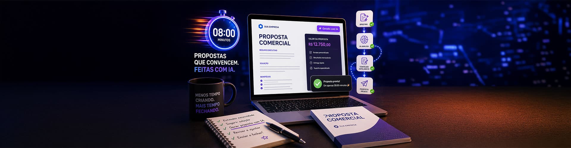 Como criar propostas comerciais em 8 minutos usando IA